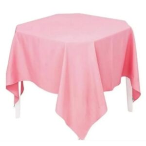 Toalha Mesa Quadrada Rosa Bebê