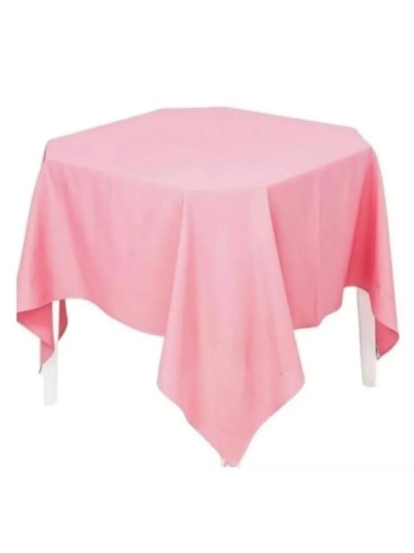 Toalha Mesa Quadrada Rosa Bebê