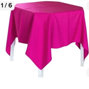 Toalha Mesa Quadrada Rosa Pink