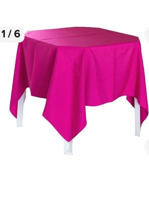 Toalha Mesa Quadrada Rosa Pink