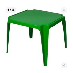 Conjunto de Mesa Plástica Infantil Colorida