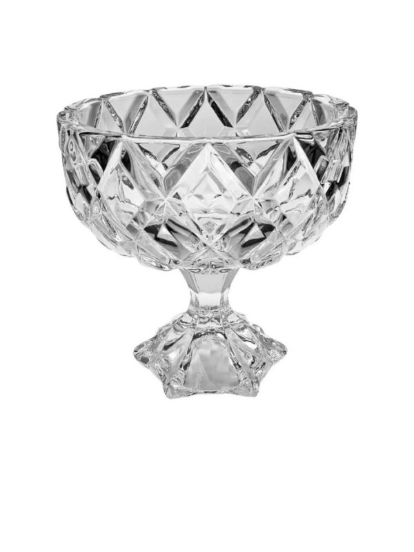 Compoteira de cristal com pé