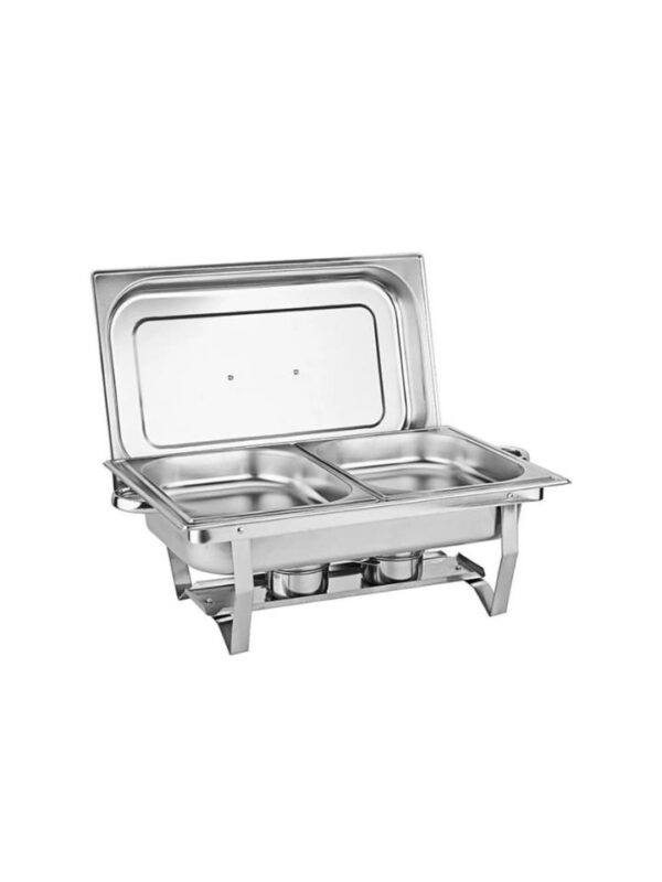 Rechaud inox 2 cubas