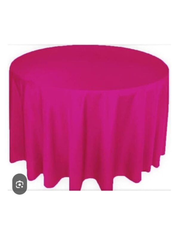 Toalha Aparador Redonda Rosa Pink