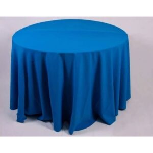 Toalha Aparador Redonda Azul Royal Claro